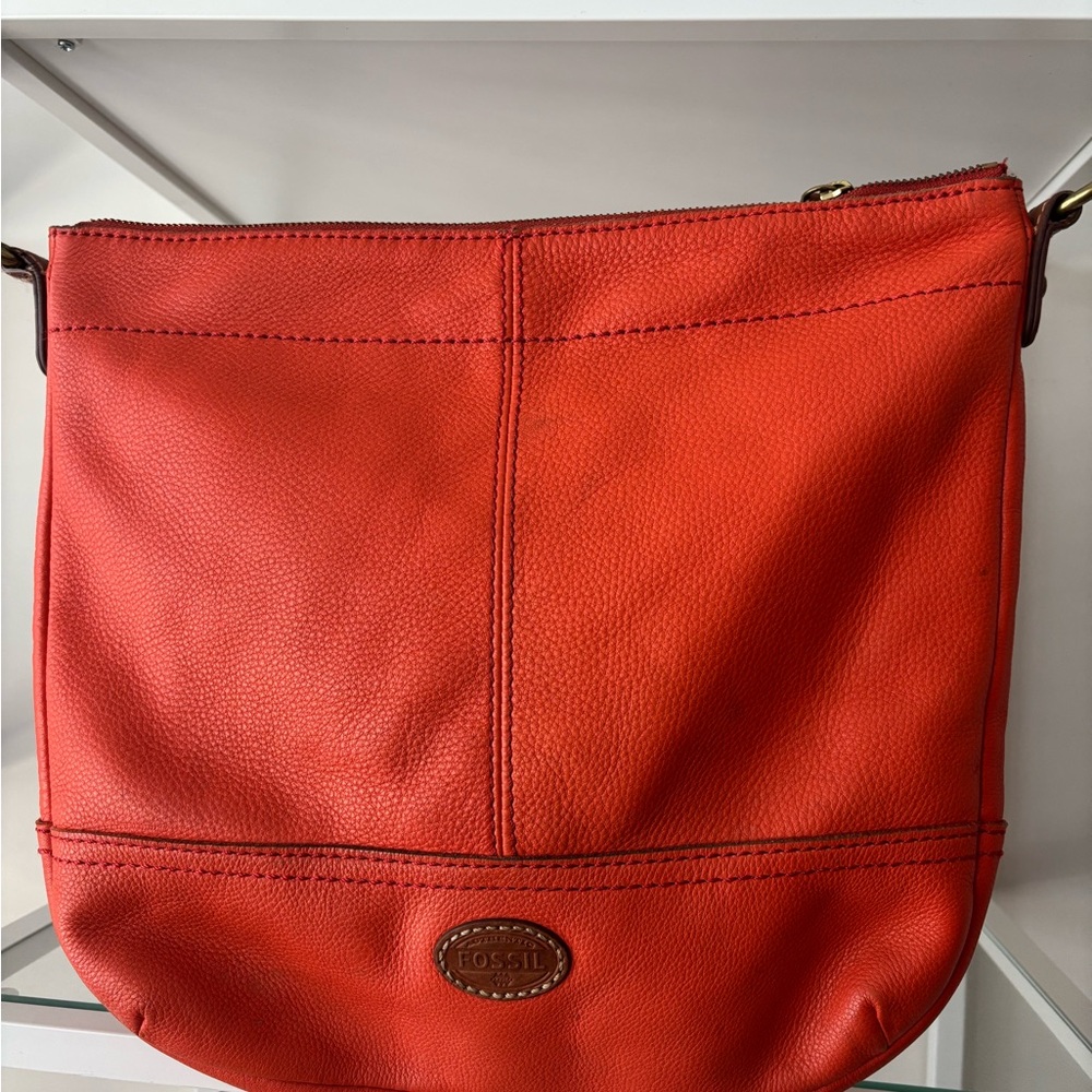 Fossil Bold Red Shoulder Bag